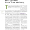 Privacy-Enabled Global Threat Monitoring