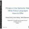Privacy in the Semantic Web: What Policy Languages Have to Offer
