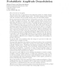 Probabilistic Amplitude Demodulation