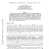 Probabilistic Communication Complexity Over The Reals