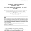 Probabilistic Solutions of Equations in the Braid Group