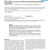 Probe signal correction for differential methylation hybridization experiments