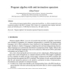 Program algebra with unit instruction operators