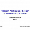 Program verification through characteristic formulae