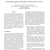 Programming Approaches and Challenges for Wireless Sensor Networks