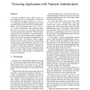 Protecting Applications with Transient Authentication