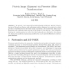 Protein Image Alignment via Piecewise Affine Transformations