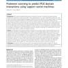 Proteome scanning to predict PDZ domain interactions using support vector machines