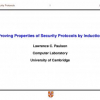 Proving Properties of Security Protocols by Induction
