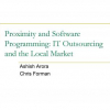 Proximity and Software Programming: IT Outsourcing and the Local Market