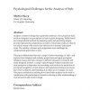 Psychological challenges for the analysis of style