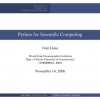 Python for Scientific Computing