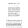 Qualities in Possible Worlds