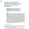 Quality of Service Contract Specification, Establishment, and Monitoring for Service Level Management