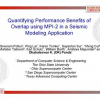 Quantifying performance benefits of overlap using MPI-2 in a seismic modeling application