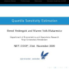 Quantile Sensitivity Estimation