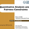 Quantitative Analysis under Fairness Constraints
