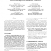 Quantitative Evaluation in Embedded System Design: Validation of Multiprocessor Multithreaded Architectures