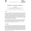 Quantitative IT portfolio management