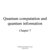 Quantum computation and quantum information