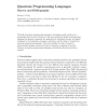 Quantum programming languages