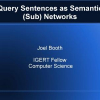 Query Sentences as Semantic (Sub) Networks
