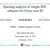 Queuing analysis of simple FEC schemes for voice over IP