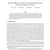 Random walks on the vertices of transportation polytopes with constant number of sources