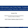 Rank Minimization over Finite Fields: Fundamental Limits and Coding-Theoretic Interpretations