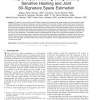 Rapid Object Indexing Using Locality Sensitive Hashing and Joint 3D-Signature Space Estimation