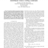 Rate and power allocation under the pairwise distributed source coding constraint