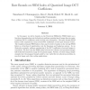 Rate Bounds on SSIM Index of Quantized Image DCT Coefficients