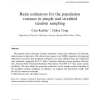 Ratio estimators for the population variance in simple and stratified random sampling