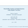 Reachability Analysis of Hybrid Systems Using Support Functions