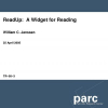 ReadUp: A Widget for Reading