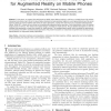 Real-Time Detection and Tracking for Augmented Reality on Mobile Phones