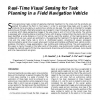 Real-Time Visual Sensing for Task Planning in a Field Navigation Vehicle