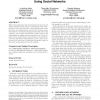 Real-world oriented information sharing using social networks