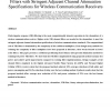 Realization of Low Power High-Speed Channel Filters with Stringent Adjacent Channel Attenuation Specifications for Wireless Comm