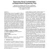 Reasoning about confidentiality at requirements engineering time