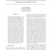 Reasoning About Indefinite Actions