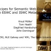 Recipes for Semantic Web Dog Food - The ESWC and ISWC Metadata Projects