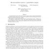 Recommendation Systems: A Probabilistic Analysis