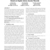 Recommending Related Papers Based on Digital Library Access Records
