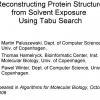 Reconstructing protein structure from solvent exposure using tabu search