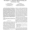 Rectangular vs. Triangular Minimal Routing and Performance Study