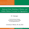 Reduced-order modeling of Markov and hidden Markov processes via aggregation