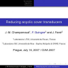 Reducing Acyclic Cover Transducers