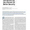 Reengineering the Internet for Better Security