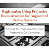 Registration using projective reconstruction for augmented reality systems